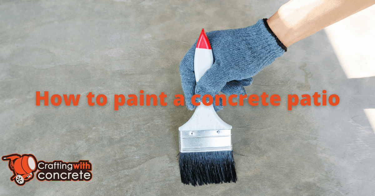 How to paint a concrete patio
