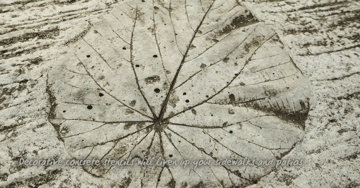 Decorative concrete floor stencils guidelines