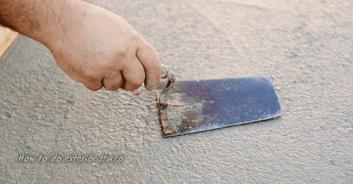 How to do stucco exterior wall 5 steps