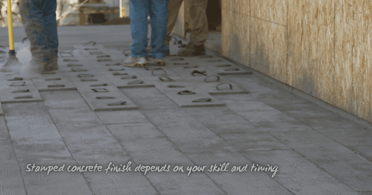 How to stamp concrete in 5 steps