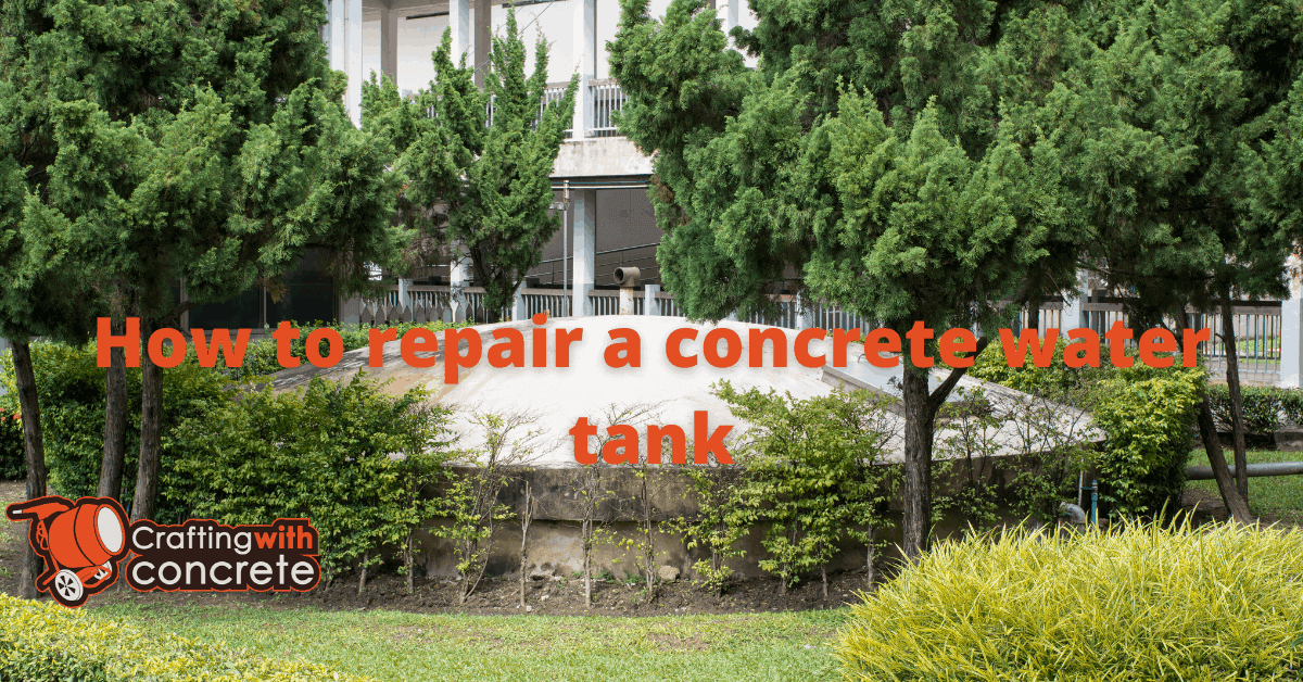 How to repair a concrete water tank