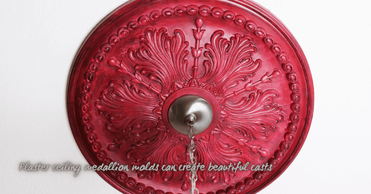 How to make a plaster ceiling medallion - craftingwithconcrete.com
