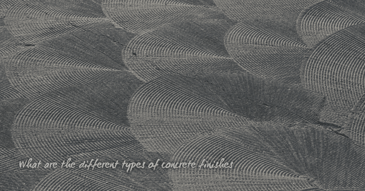 6 different types of concrete finishes