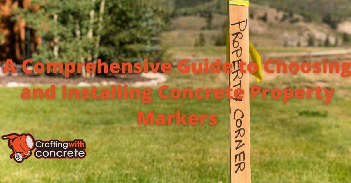 A Comprehensive Guide to Choosing and Installing Concrete Property Markers
