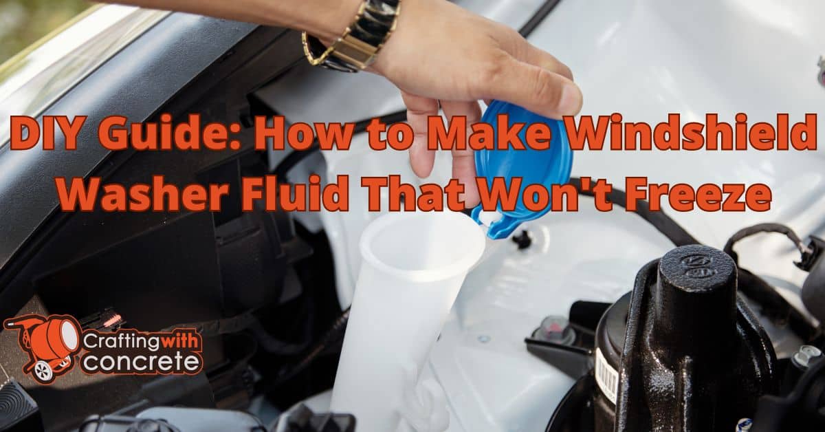 How to make windshield washer fluid