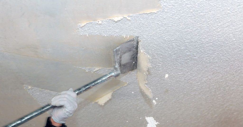 How to tell if popcorn ceiling has asbestos