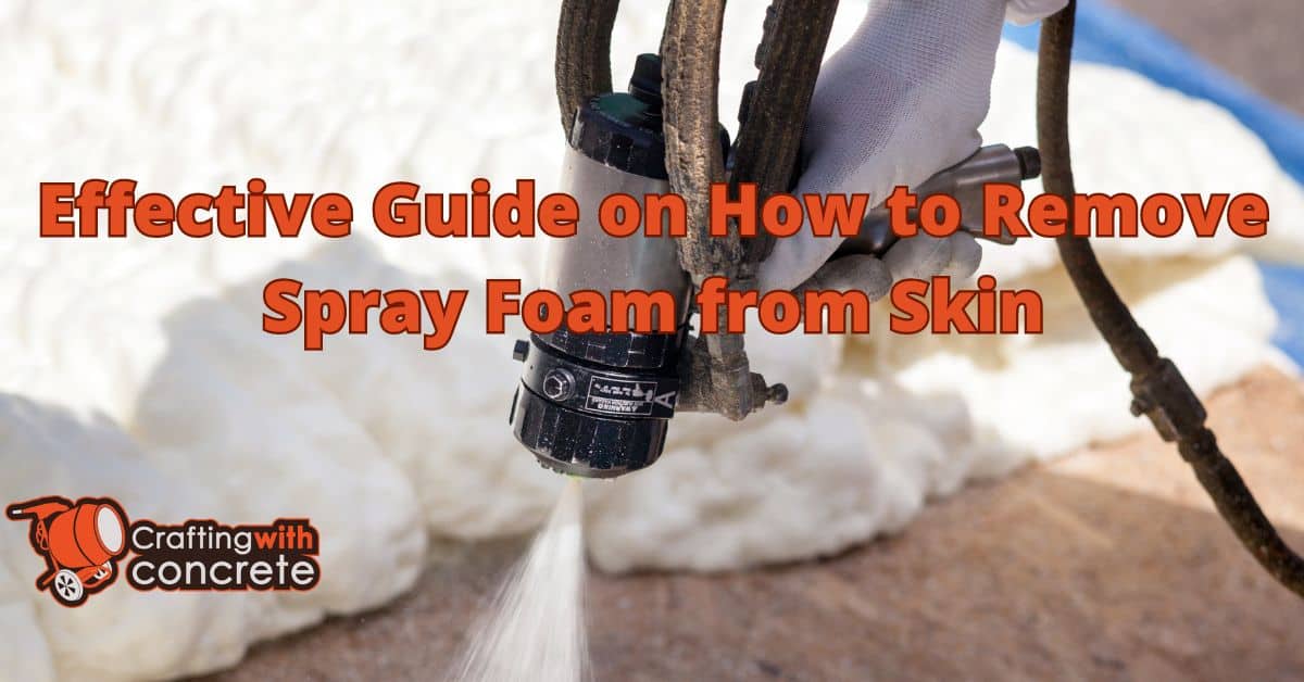 How to remove spray foam from skin