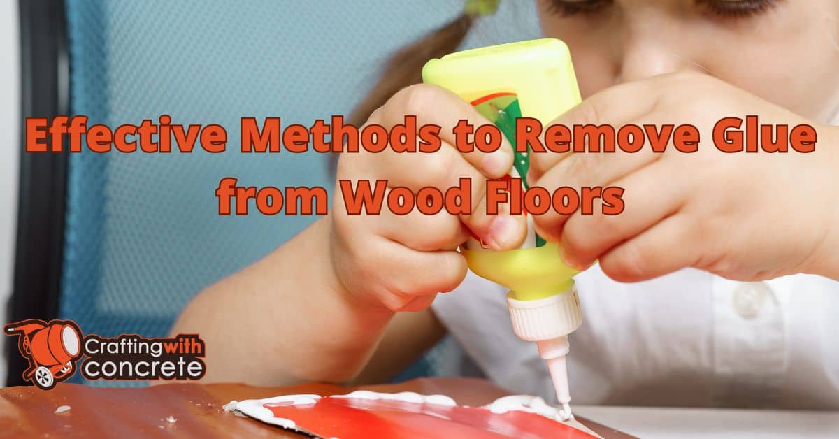 How to remove glue from wood floor