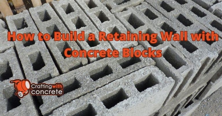 How to build a retaining wall with concrete blocks ...