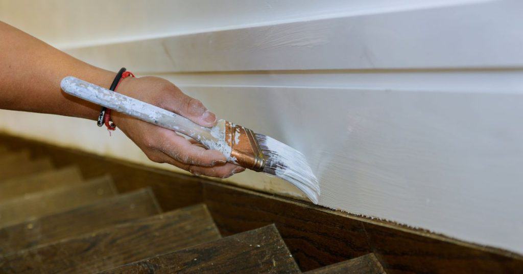 How to paint trim without brush marks