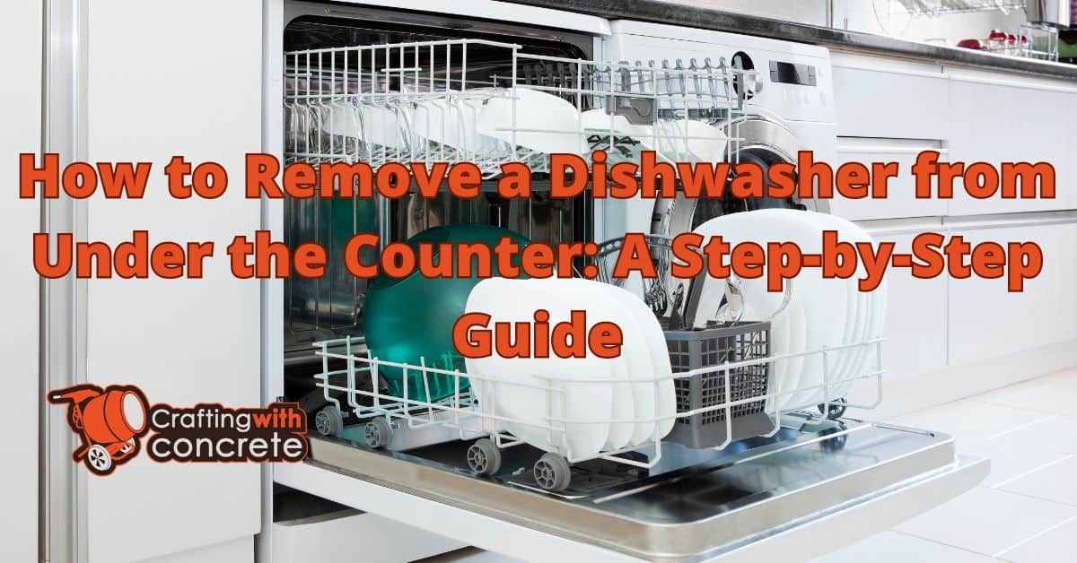 How to remove a dishwasher from under the counter ...