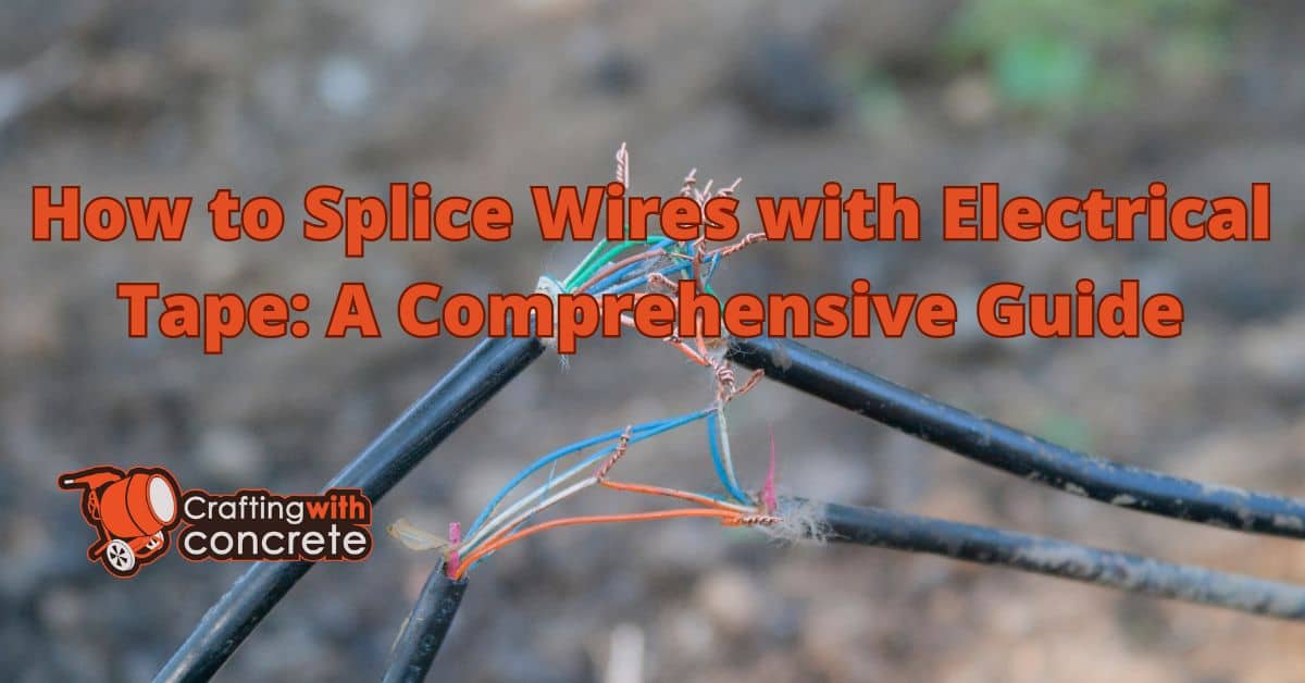 How to splice wires with electrical tape