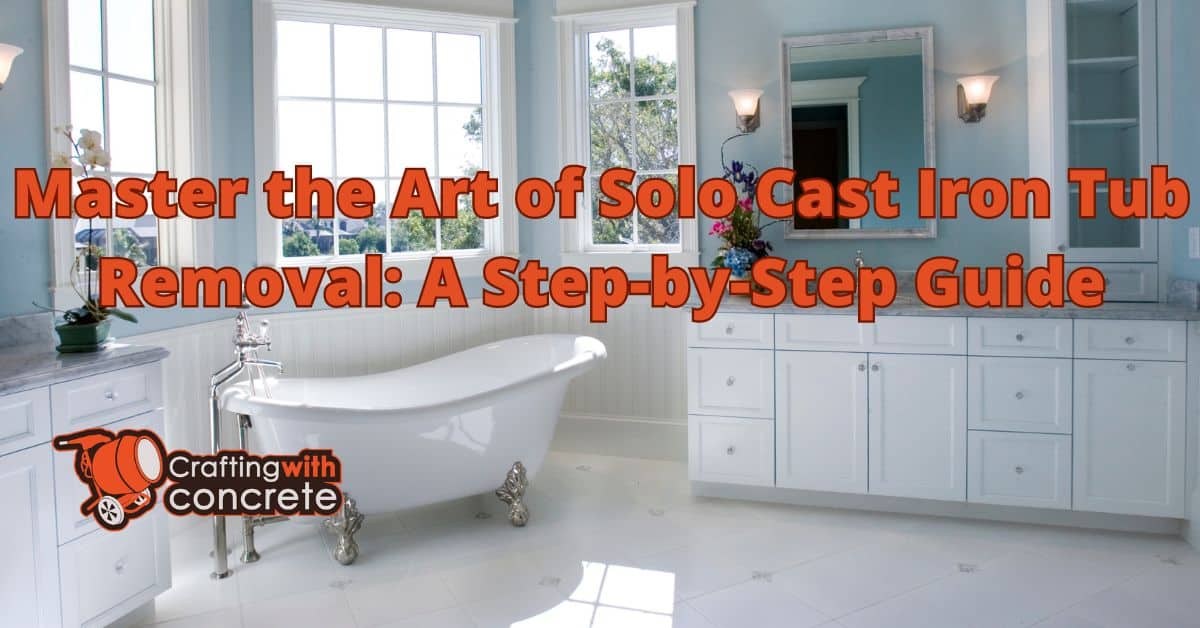 How to remove a cast iron tub by yourself