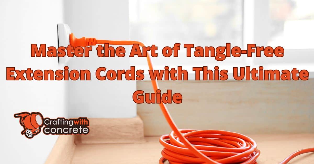 How to roll up an extension cord so it doesn’t tangle