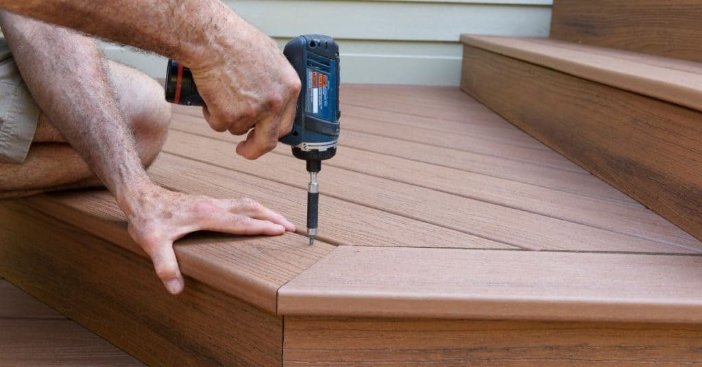 How to replace deck boards with composite - craftingwithconcrete.com