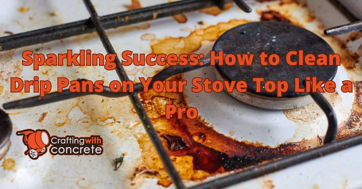how to clean drip pans on stove top