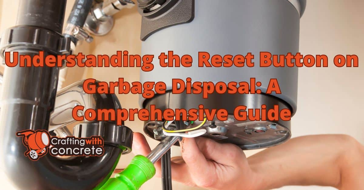 Reset button on garbage disposal