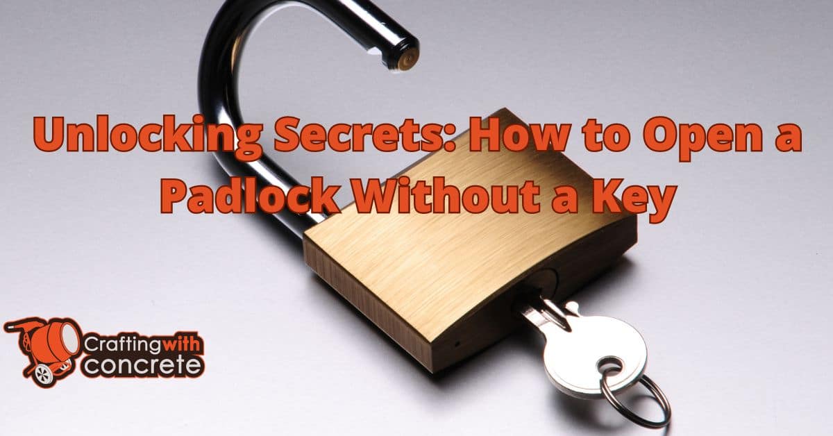 How to open a padlock without key