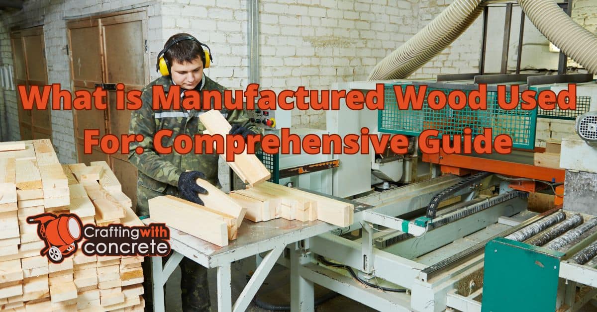 What is manufactured wood used for