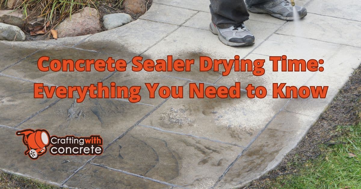 Concrete sealer drying time