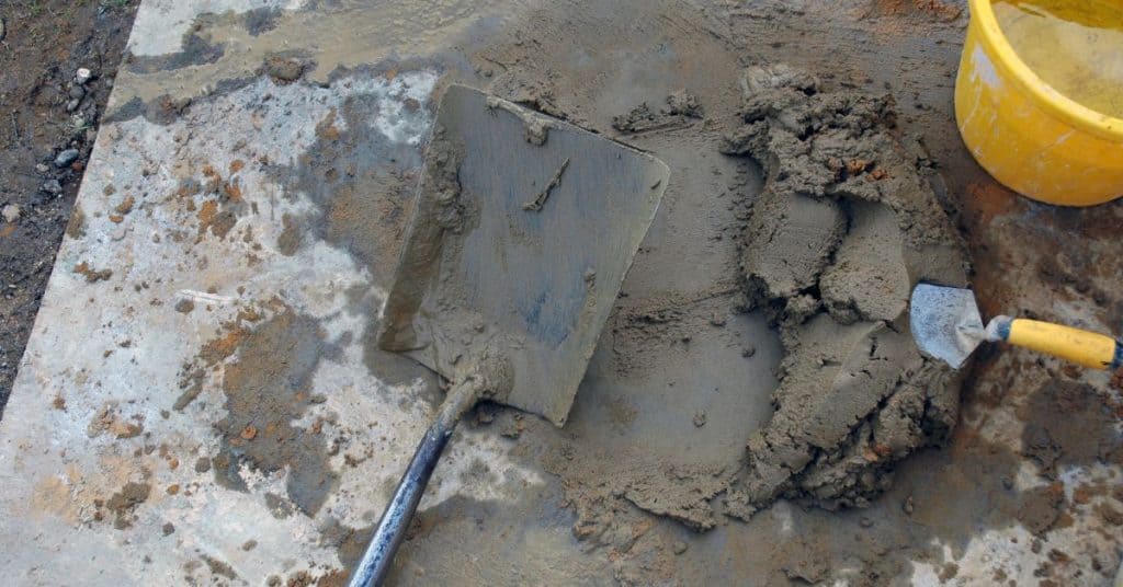 How long for mortar to set before rain