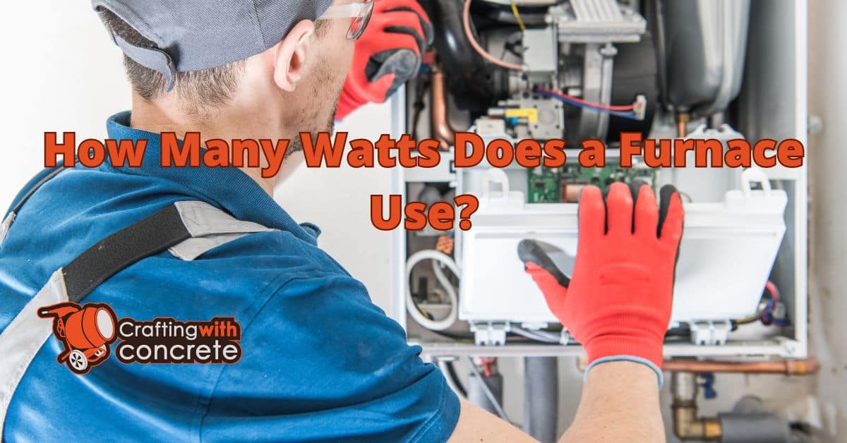 How many watts does a furnace use