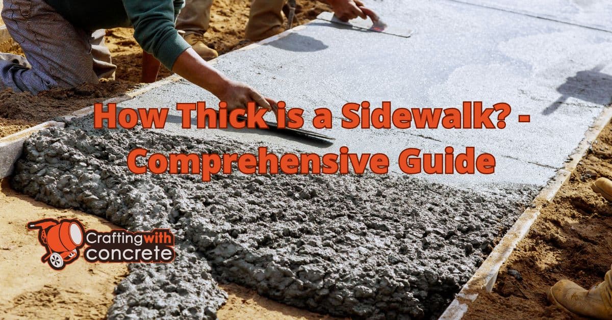 How thick is a sidewalk - craftingwithconcrete.com