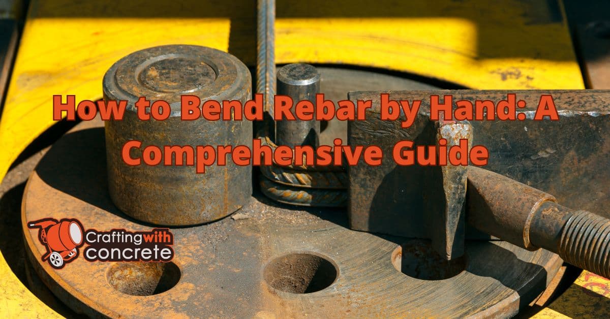 How to bend rebar by hand