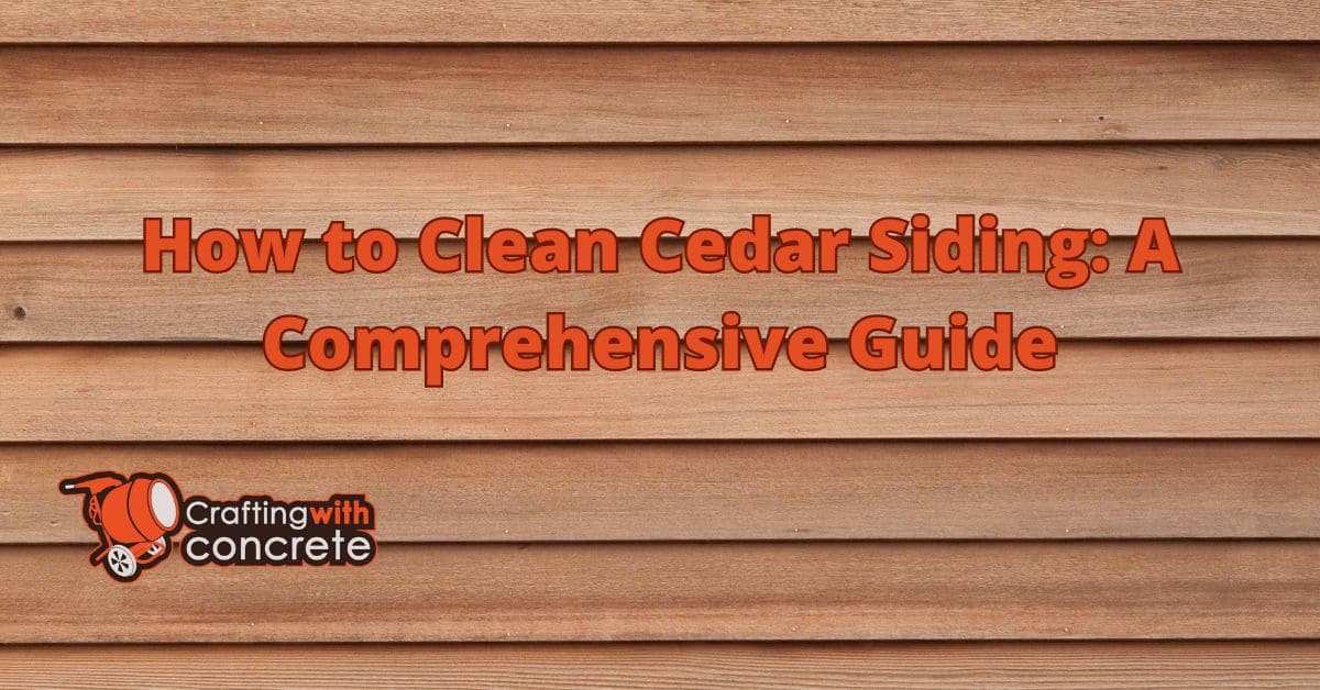 How to clean cedar siding