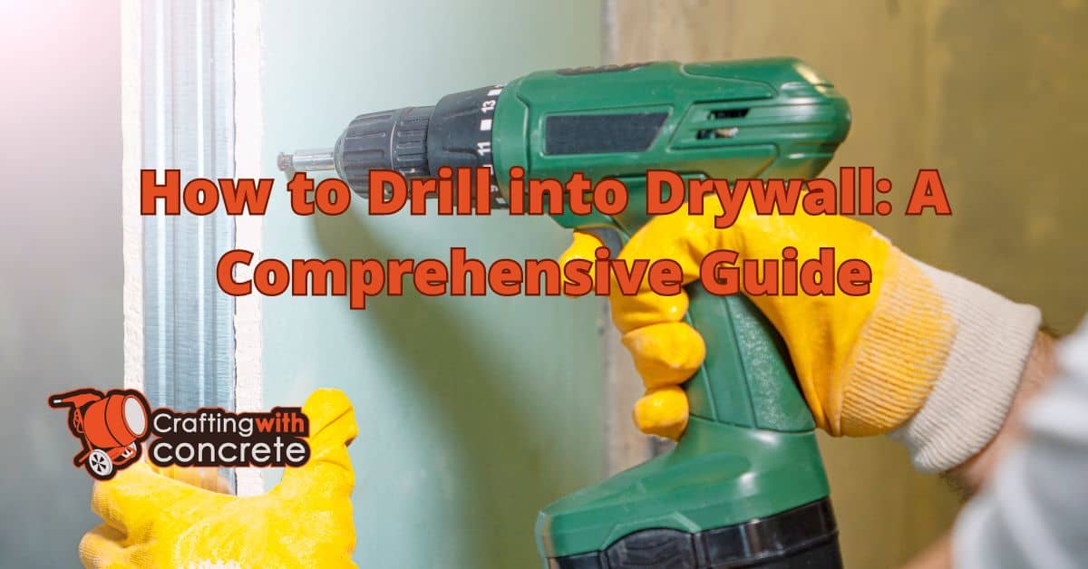 How to drill into drywall