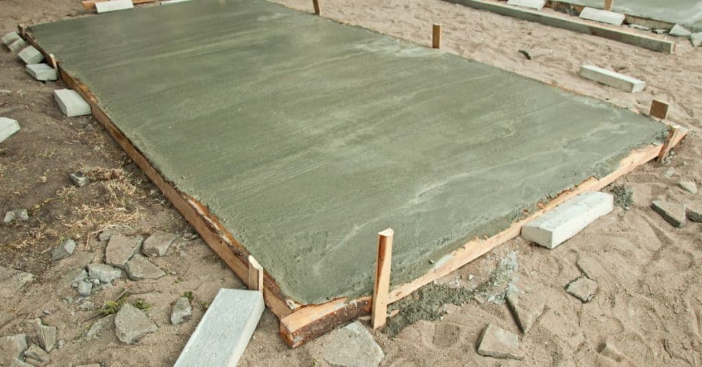 How to fix standing water on concrete slab