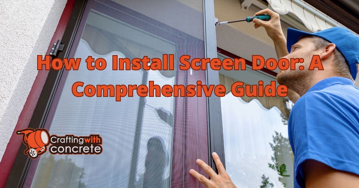 How to install screen door