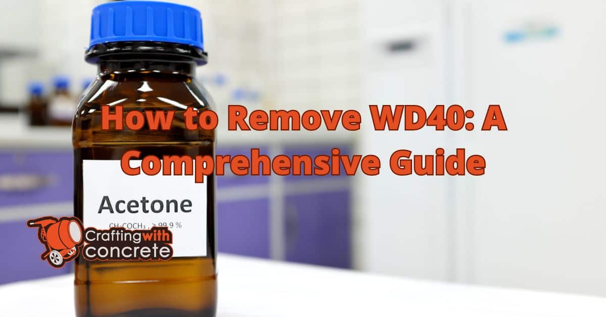 How to remove wd40