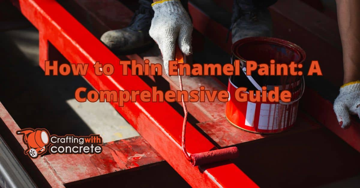 How to thin enamel paint