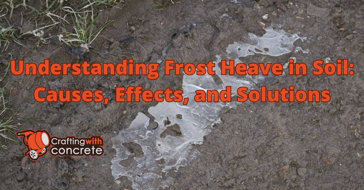 Frost heave in soil