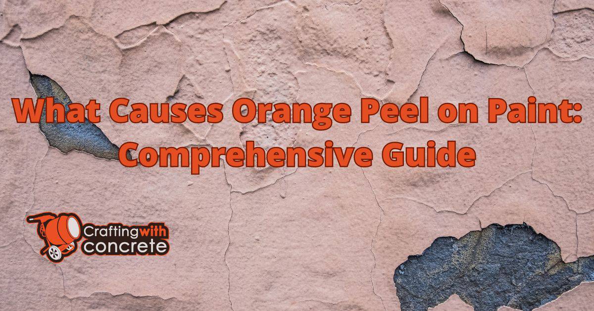 What causes orange peel on paint