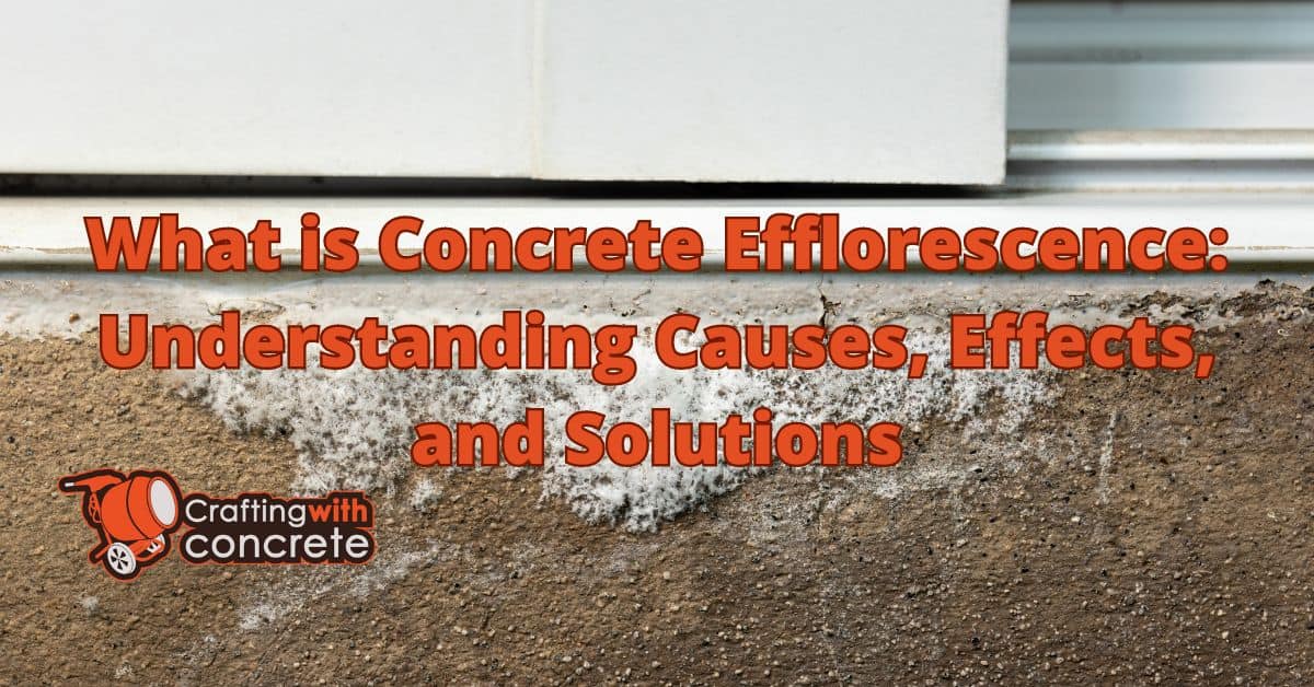 What is concrete efflorescence