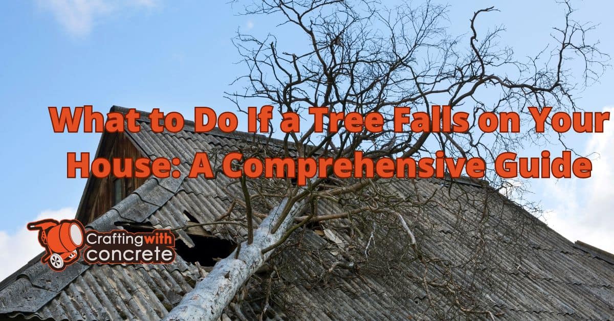 What to do if tree falls on house