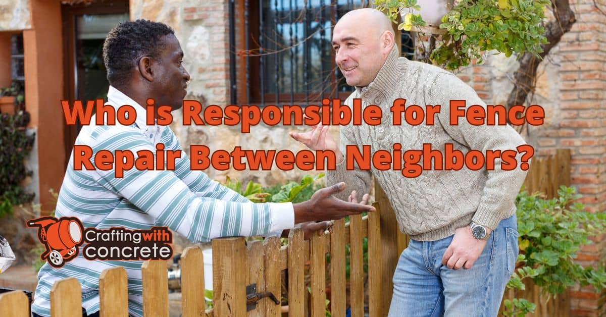 Who is responsible for fence repair between neighbors