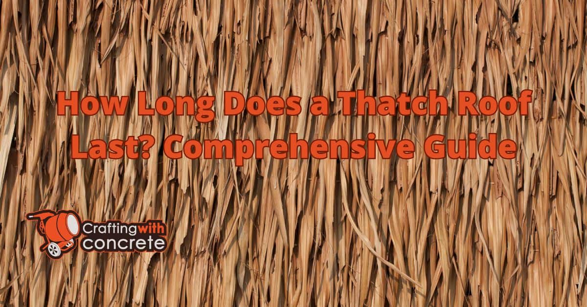 How long does a thatch roof last - craftingwithconcrete.com