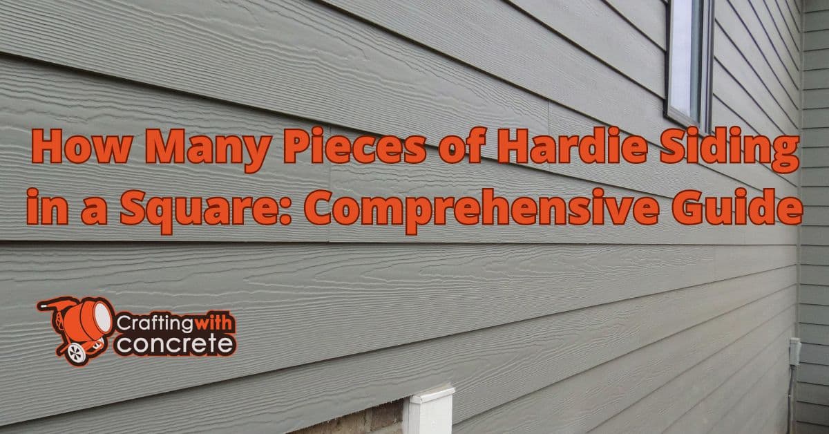 How many pieces of hardie siding in a square