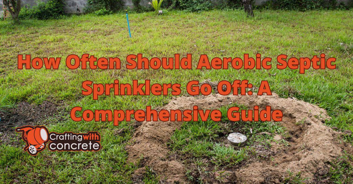 How often should aerobic septic sprinklers go off