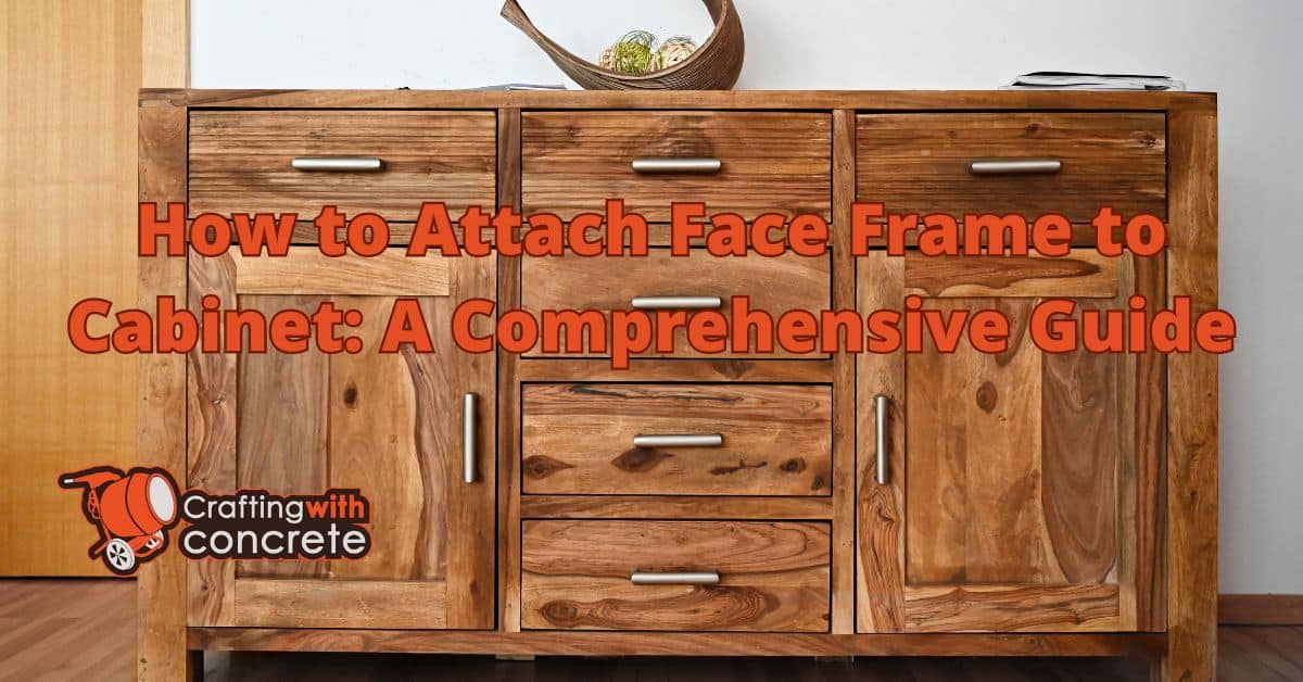 How to attach face frame to