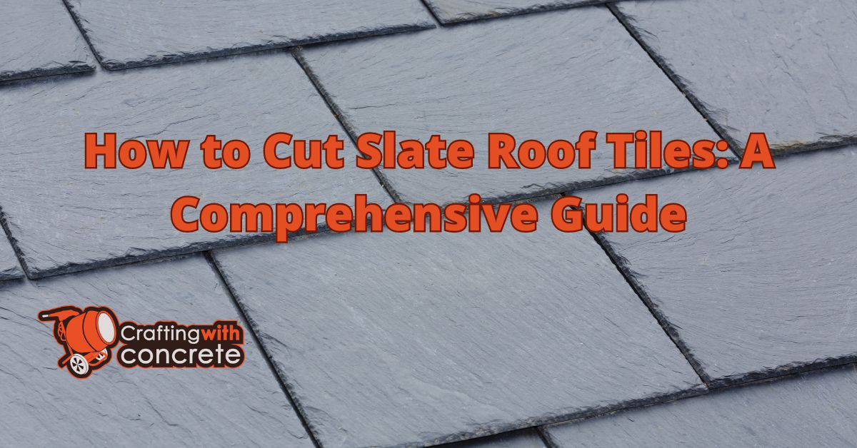 How to cut slate roof tiles