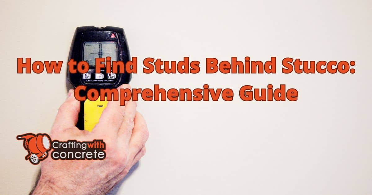 How to find studs behind stucco
