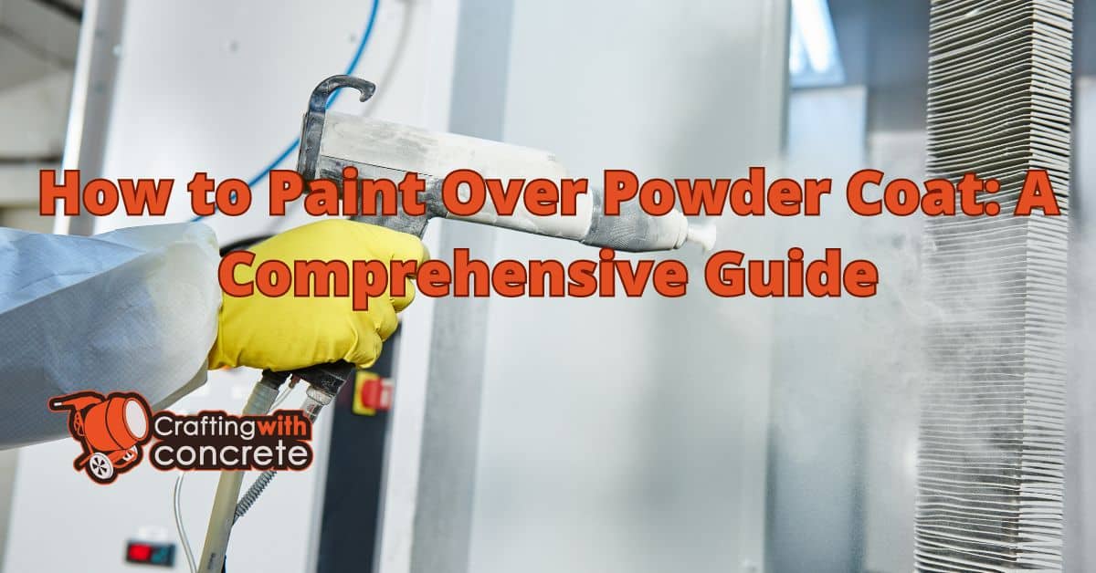 How to paint over powder coat