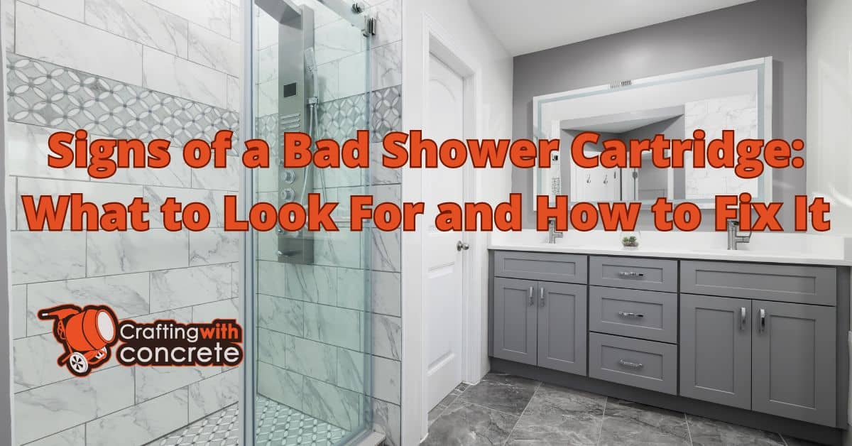 Signs of a bad shower cartridge