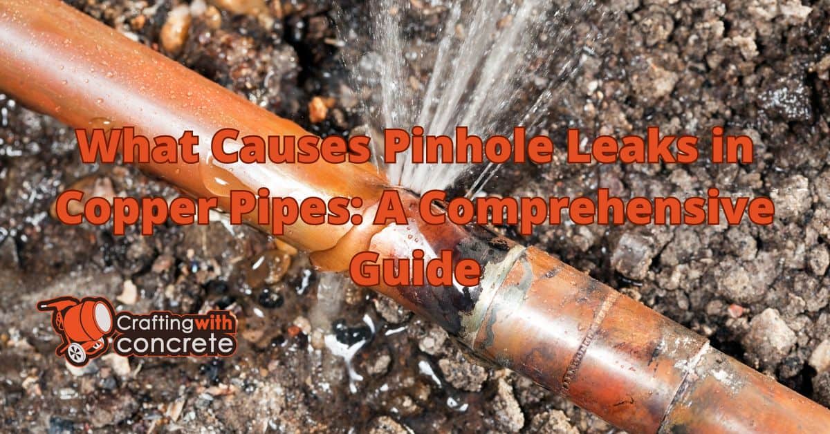 What causes pinhole leaks in copper pipes