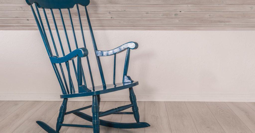 View of What to do with an old wooden rocking chair - craftingwithconcrete.com