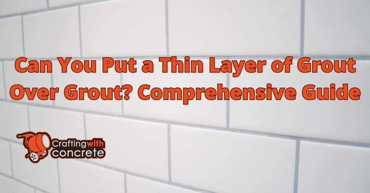 Applying a Thin Layer of Grout Over Existing Grout